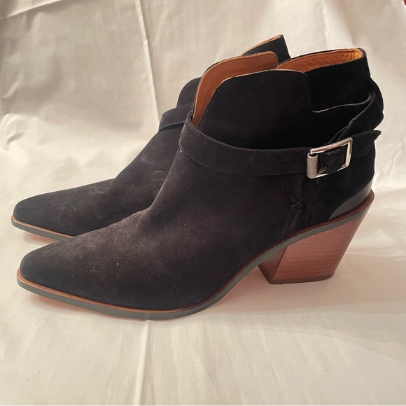 Black Leather Rag & Bone Ankle Boots Size 41 (Approx. US 11) - Picture 1 of 7